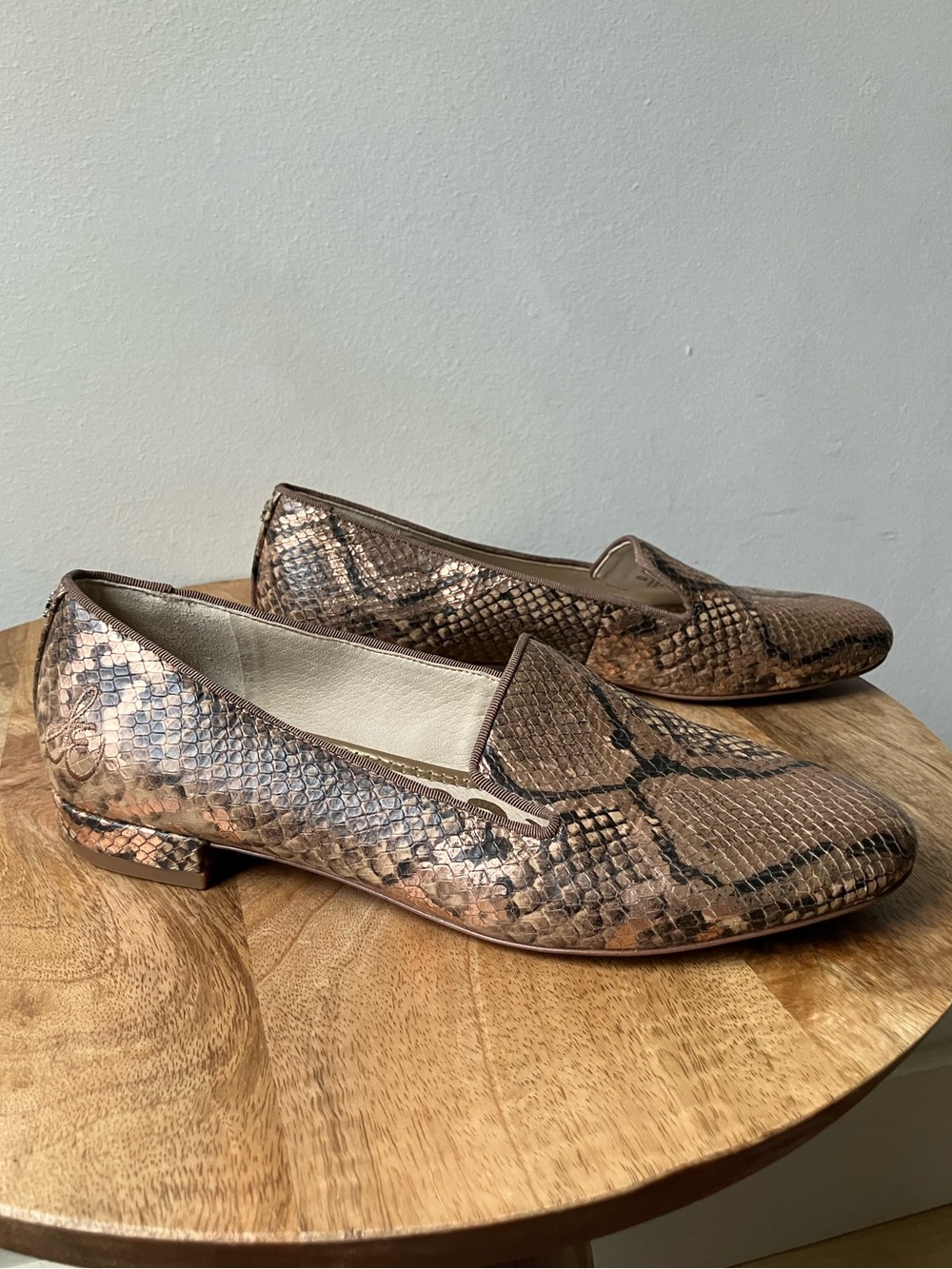 Sam Edelman | Jordy Snake Print Leather Slip On Loafer